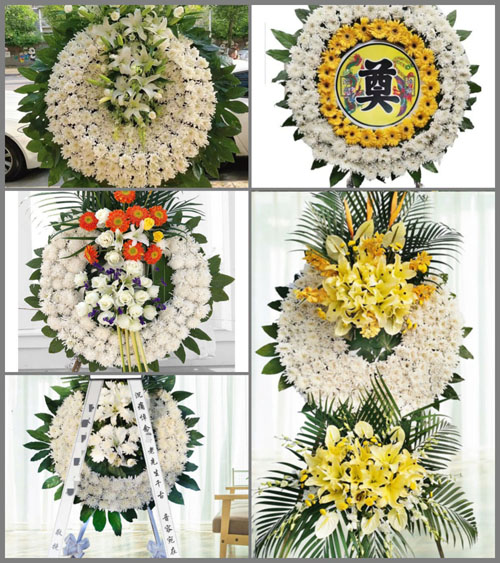 湖北黄冈市英山县孔家坊乡竹坳亭村花圈速递